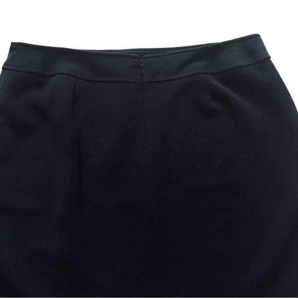 Tahari ASL Skirt Black Knee Length A-Line Business Career Work Skirt Size 14 - Picture 7 of 11